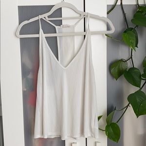 Free People White flowy tank